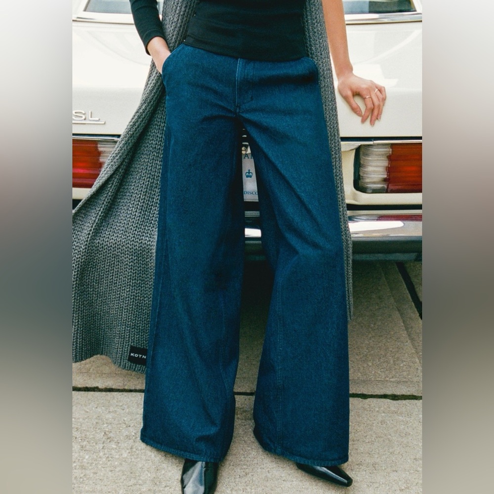 KOTN Wide Leg Denim Trouser Jeans